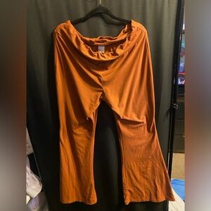 Orange bell bottom pants